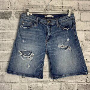 KanCan Estilo Jorts Distressed Denim Bermuda Jean Shorts
